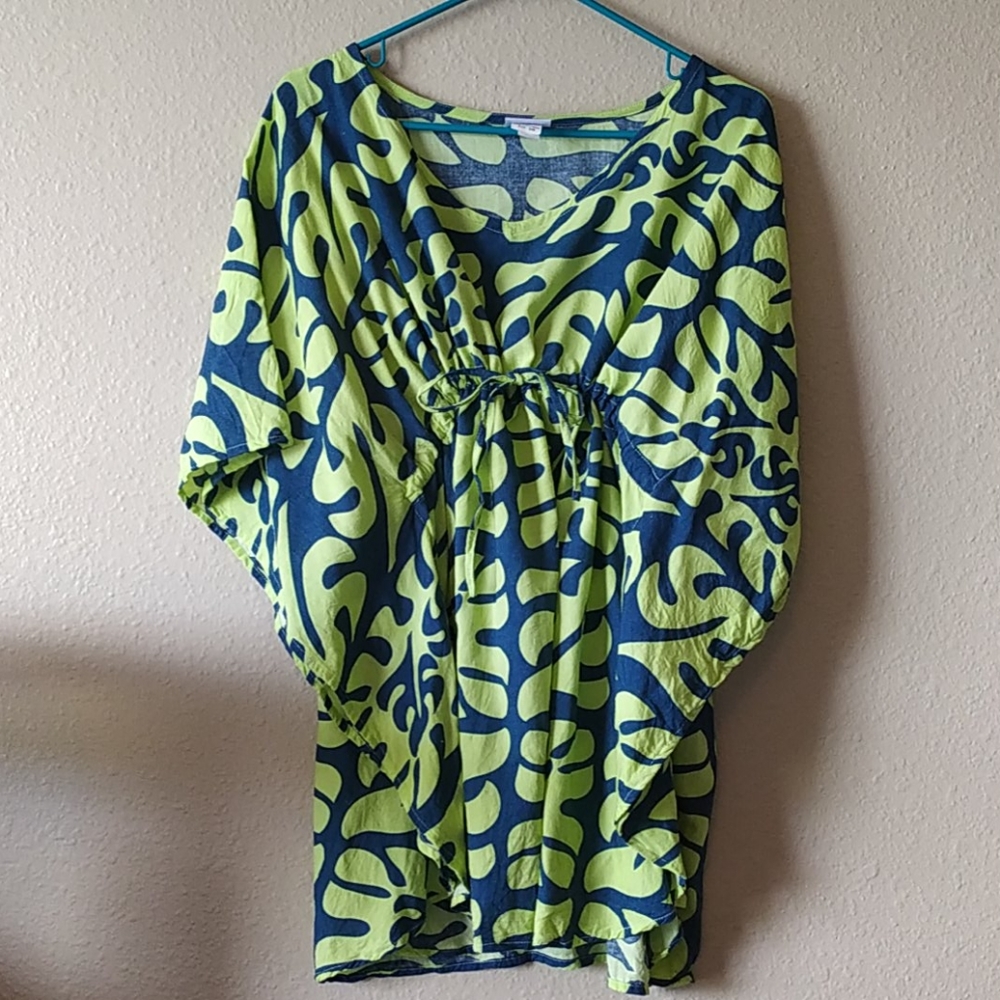 Empire waist Hawaiian blouse